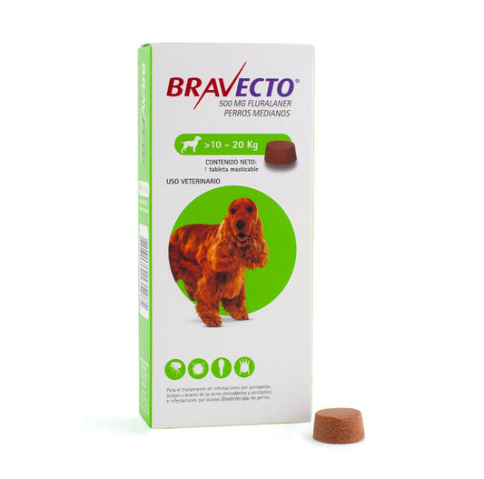 Bravecto Chew External Antiparasitic Chewable Tablet for Dogs, 10 to 20 kg