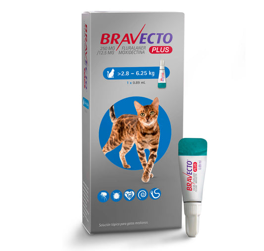 Bravecto Plus External and Internal Deworming Pipette for Cats